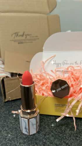 Customised Lipstick - Elegant White Marble photo review