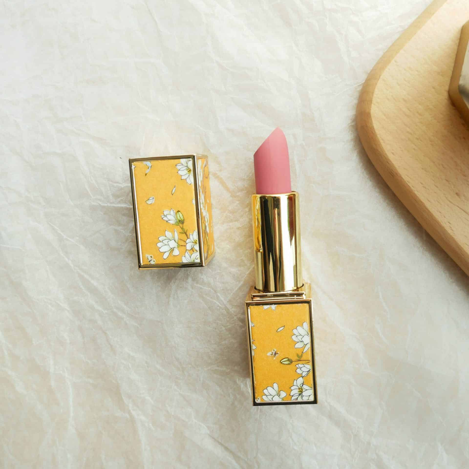 Customised Lipstick - Yellow Flowers