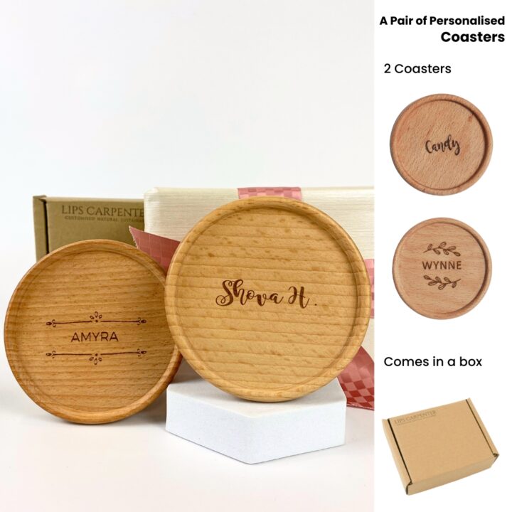 A Pair of Personalised Coasters